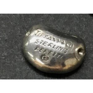 TIFFANY & Co Silver 925 Bean Pendant Elsa Peretti Top Charm